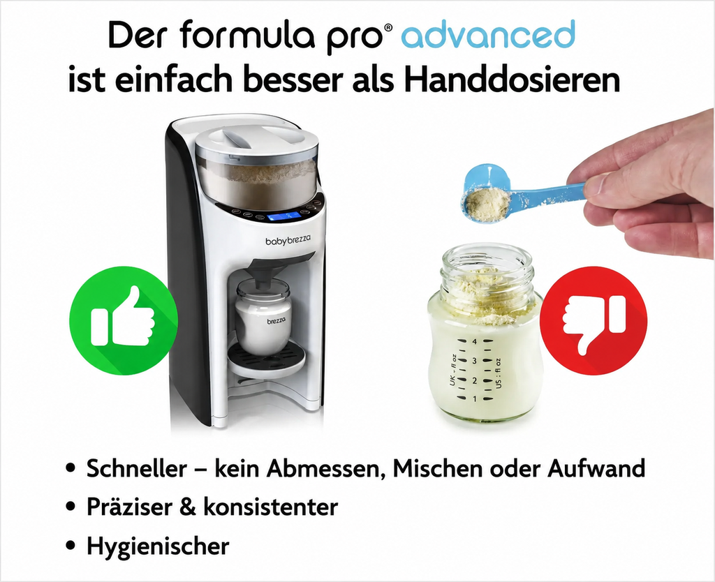 Milchzubereiter Die perfekte Babyflasche – jedes Mal, in Sekunden.